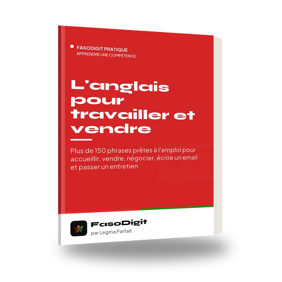 Couverture du guide L'anglais pour travailler et vendre