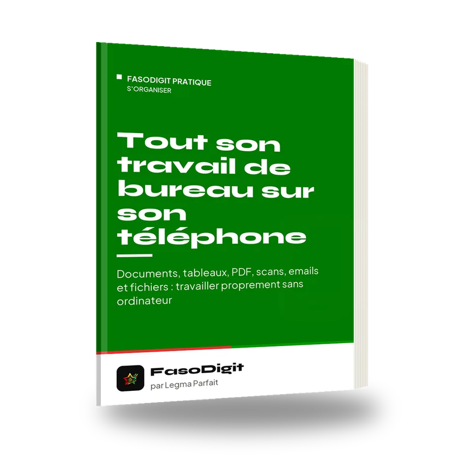 Couverture du guide Tout son travail de bureau sur son téléphone