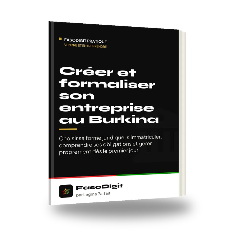 Couverture du guide Créer et formaliser son entreprise au Burkina