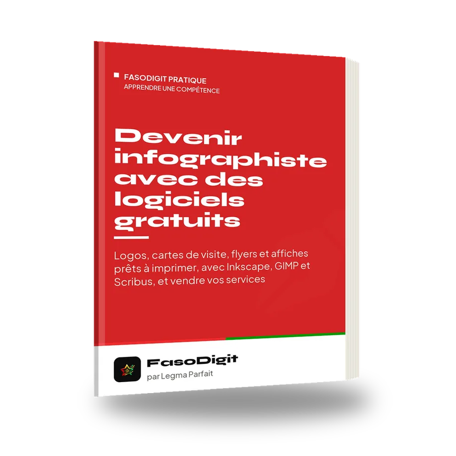 Couverture du guide Devenir infographiste avec des logiciels gratuits