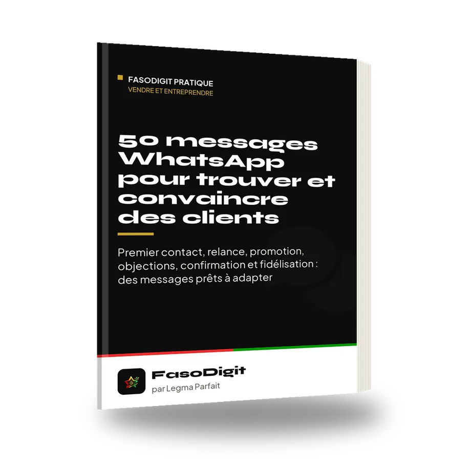 Couverture du guide 50 messages WhatsApp pour trouver et convaincre des clients