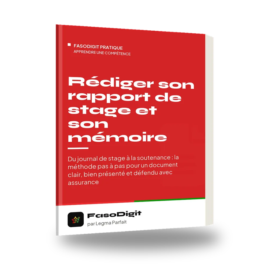 Couverture du guide Rédiger son rapport de stage et son mémoire
