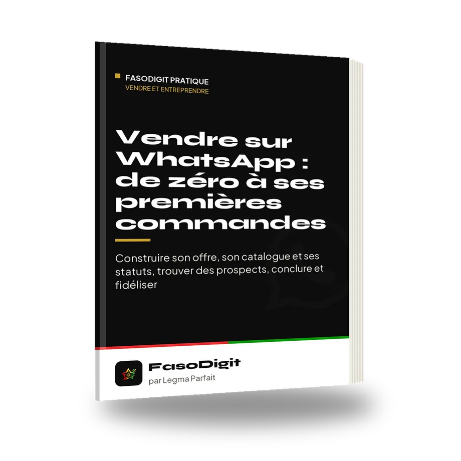 Couverture du guide Vendre sur WhatsApp : de zéro à ses premières commandes