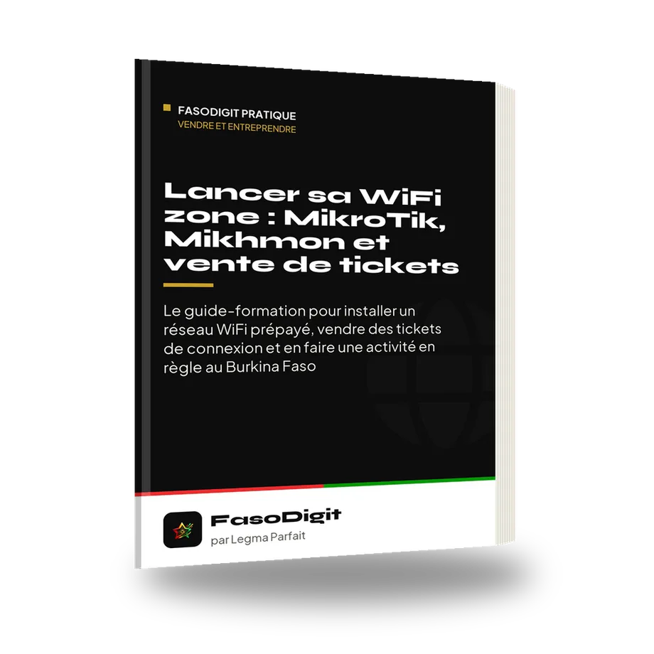 Couverture du guide Lancer sa WiFi zone : MikroTik, Mikhmon et vente de tickets